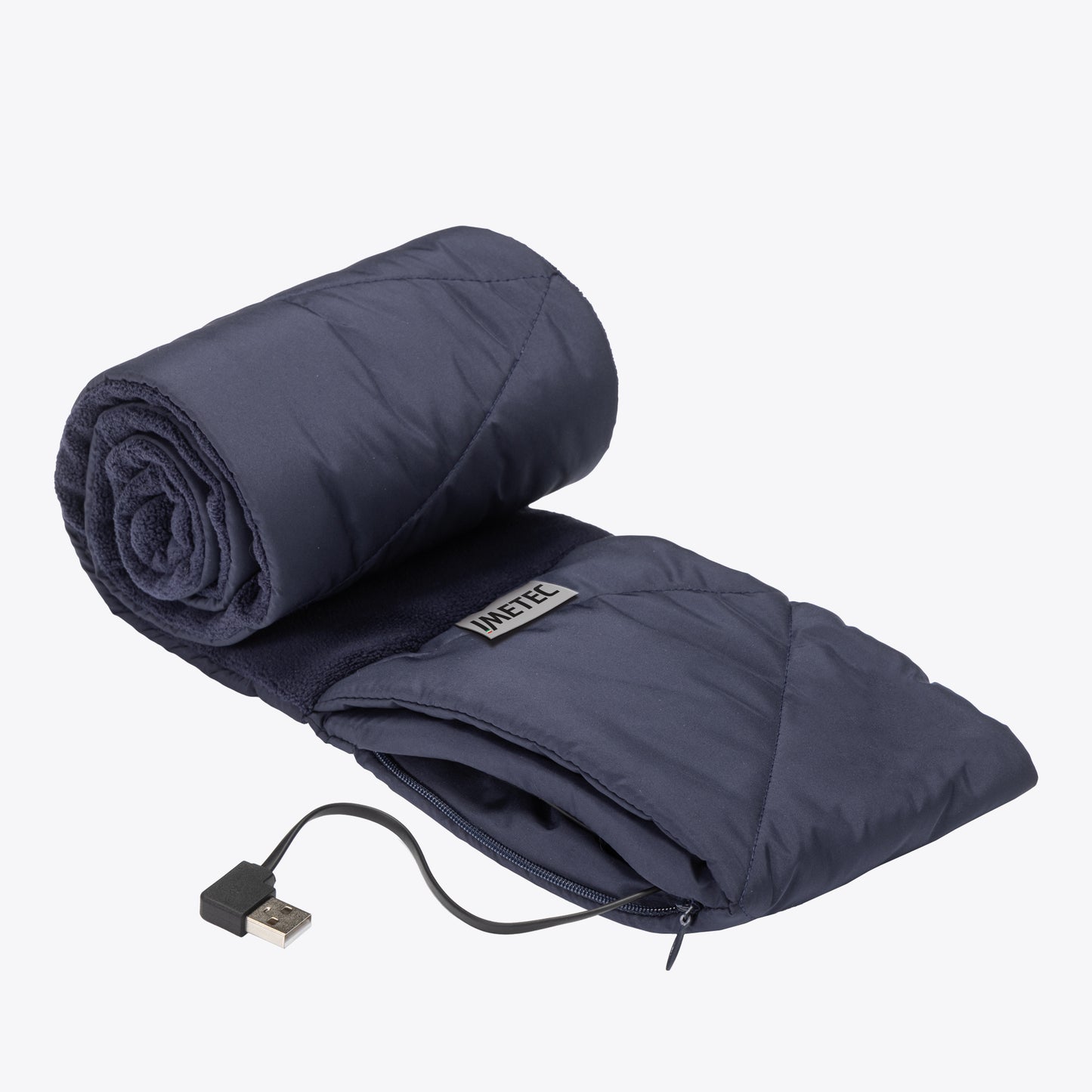 Kit Bufanda térmica inalámbrica Heat on the Go Puffer Scarf Azul e Power Bank Cellularline 5000