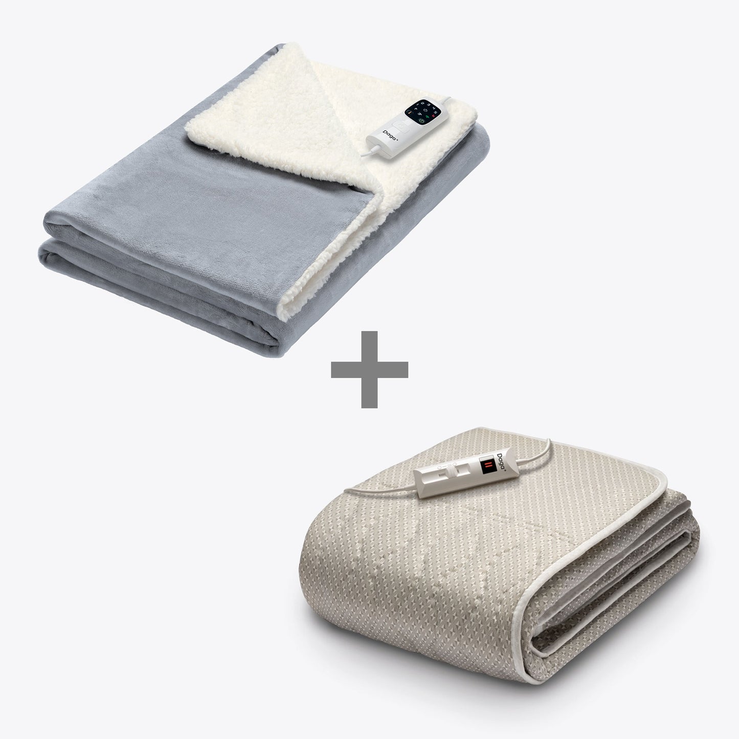 Kit Manta eléctrica Relax Suave Elegante y Calientacama Sueño Cálido individual