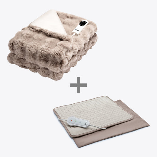 Kit Manta eléctrica Relax Suave Nube y Almohadilla Confort Multi XL