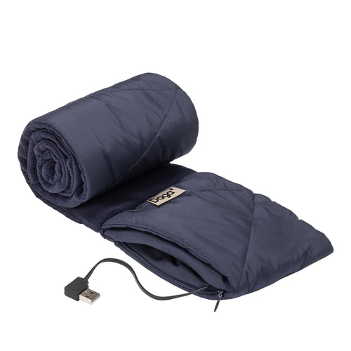 Kit Bufanda  térmica inalámbrica Heat on the Go Puffer Scarf Azul e Power Bank Cellularline 5000